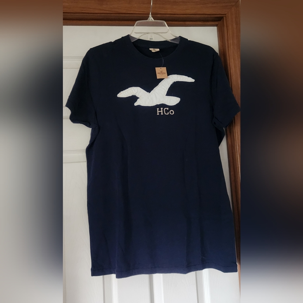 Hollister Navy Blue Short Sleeve Tee - Picture 3 of 5